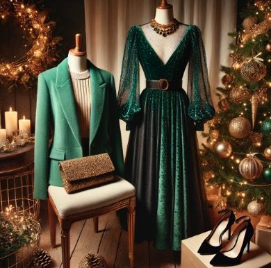 verde esmeralda y musgo para combinar en navidad