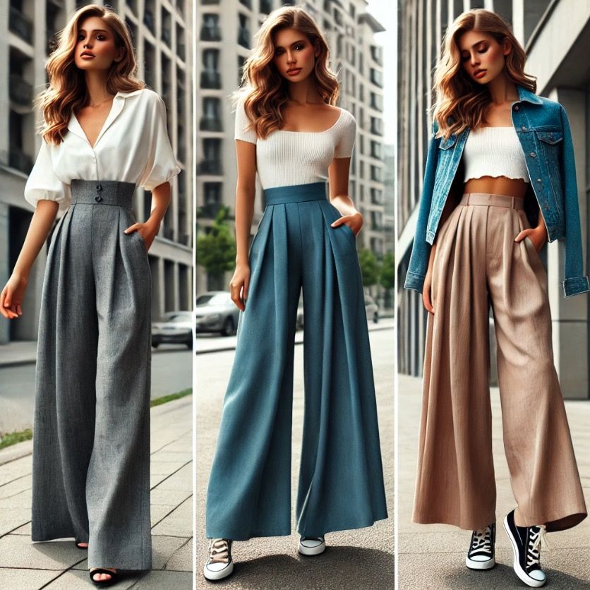 pantalon fluido de tiro alto primavera 2025
